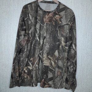 Outfitters Ridge Shirt Mens Sz XL Realtree Hardwoods Camo Hunting Long Sleeve